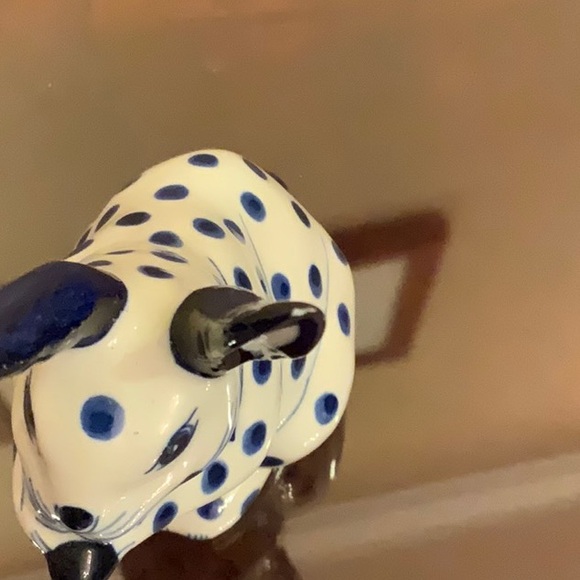 Polka dot bunny, blue and white - Picture 5 of 5